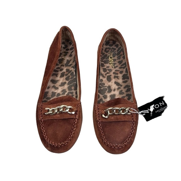 Vionic Mesa Suede Loafers 7 Cognac - Picture 11 of 11